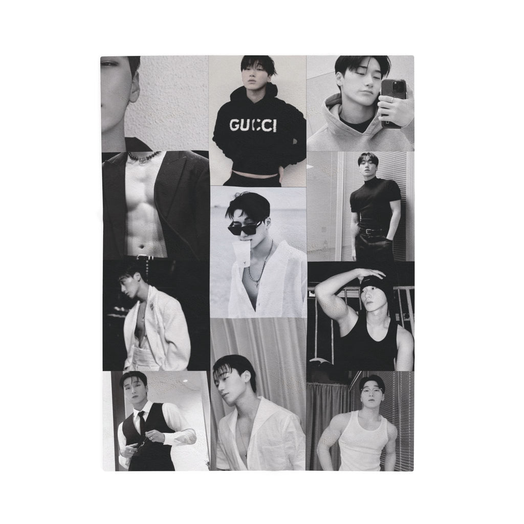 Ateez Choi San Collage Blanket
