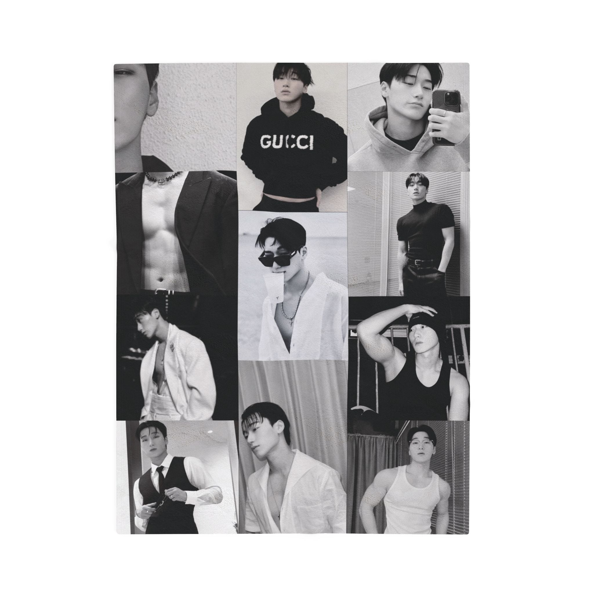 Ateez Choi San Collage Blanket