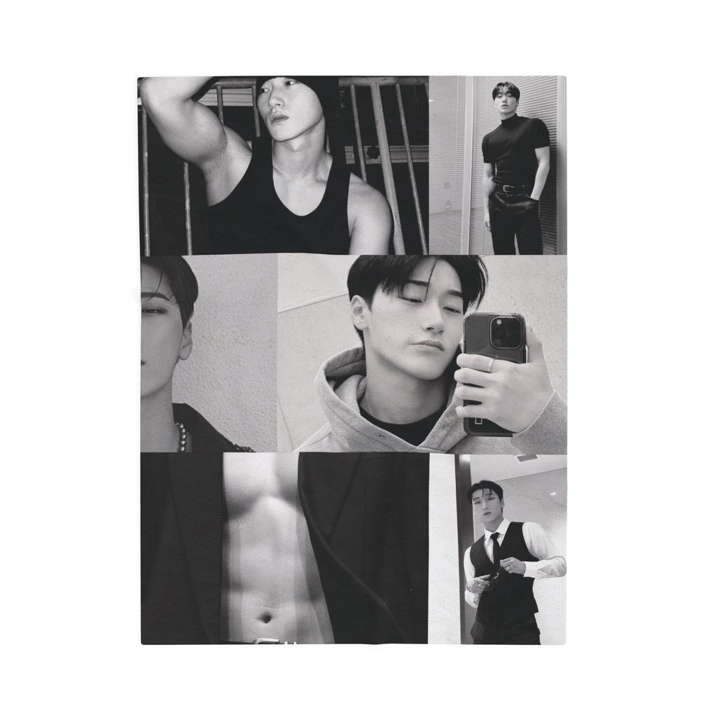 Ateez Choi San Collage Blanket