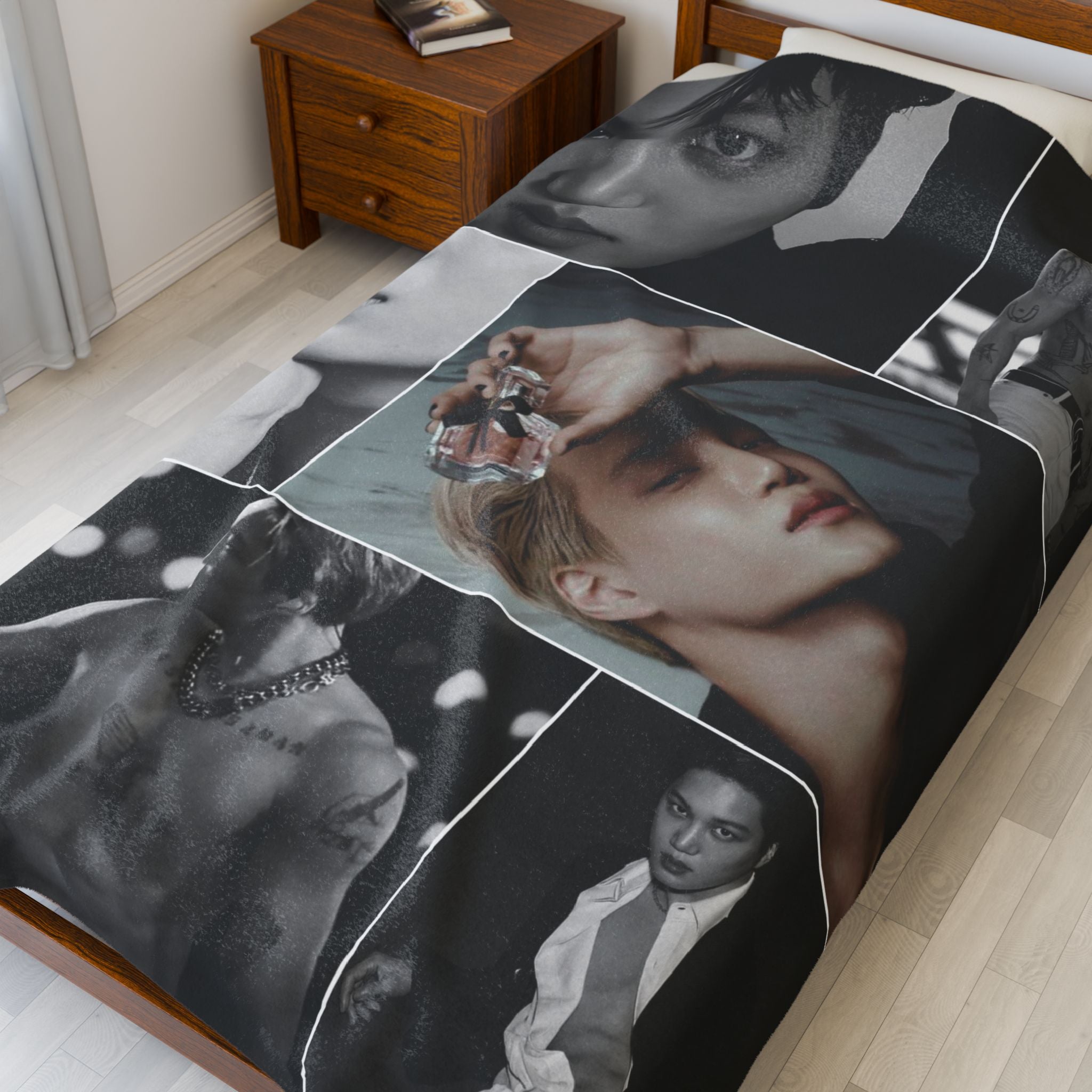 EXO Kai Collage Blanket
