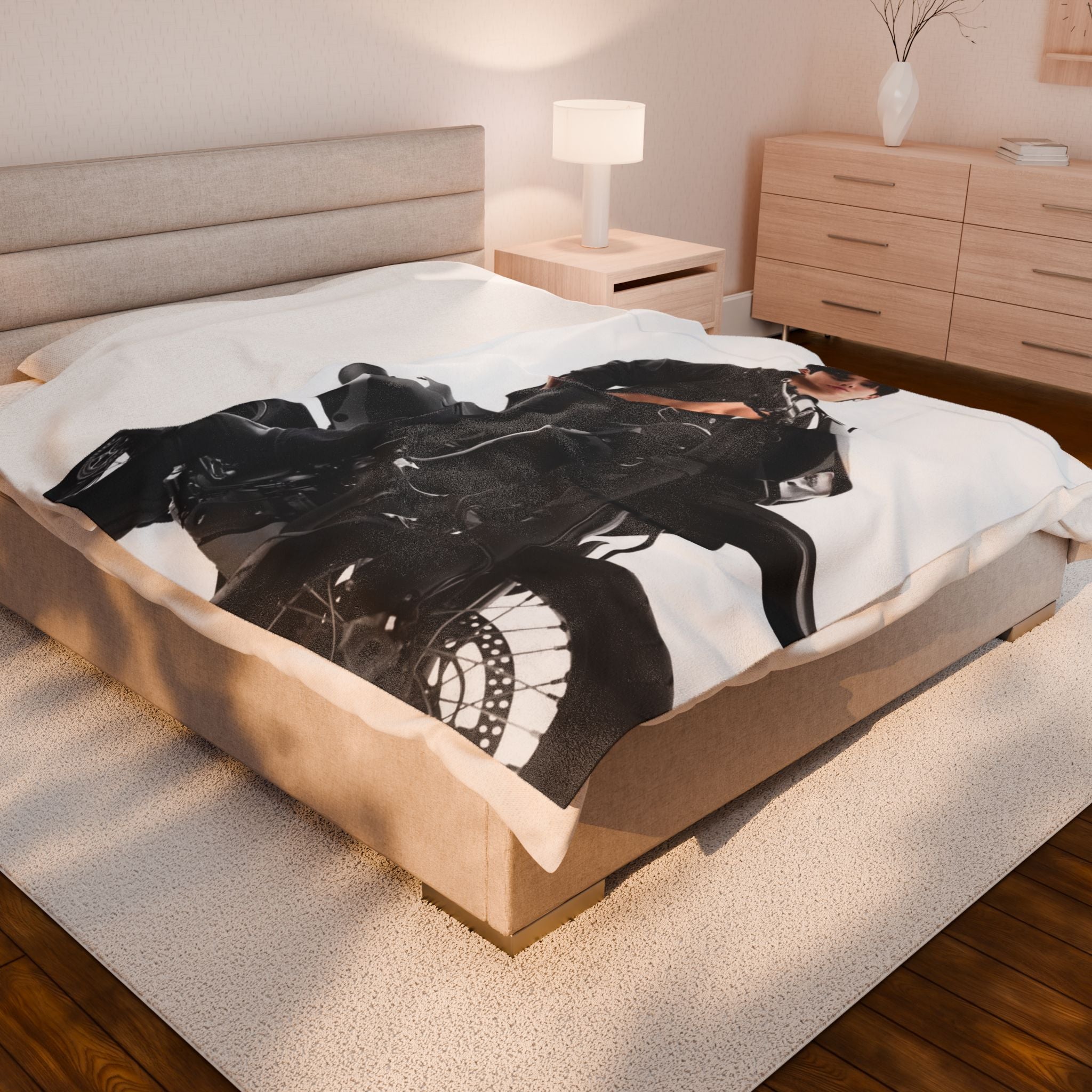 BTS Jungkook Motorbike Blanket
