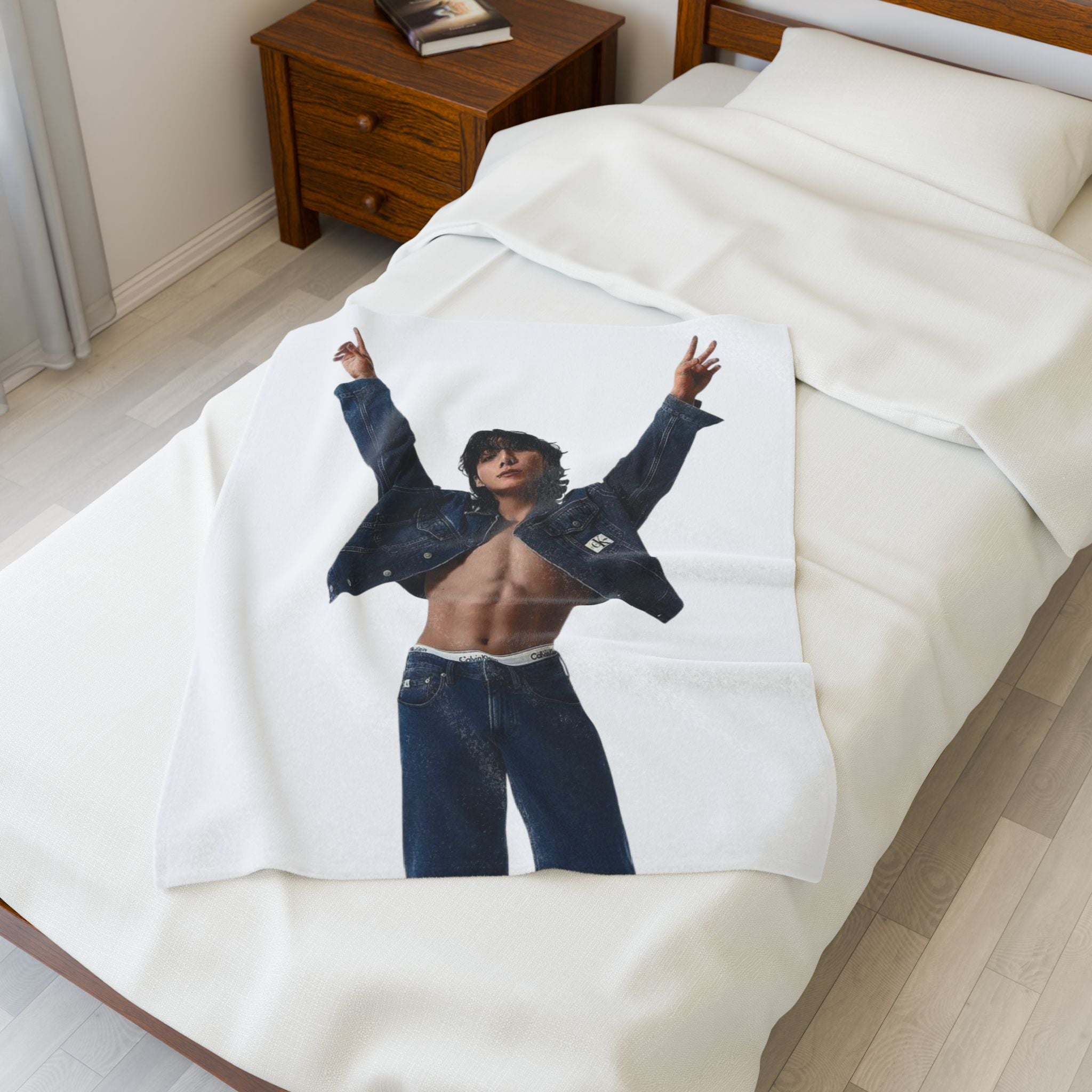 BTS Jungkook CK Photoshoot Blanket