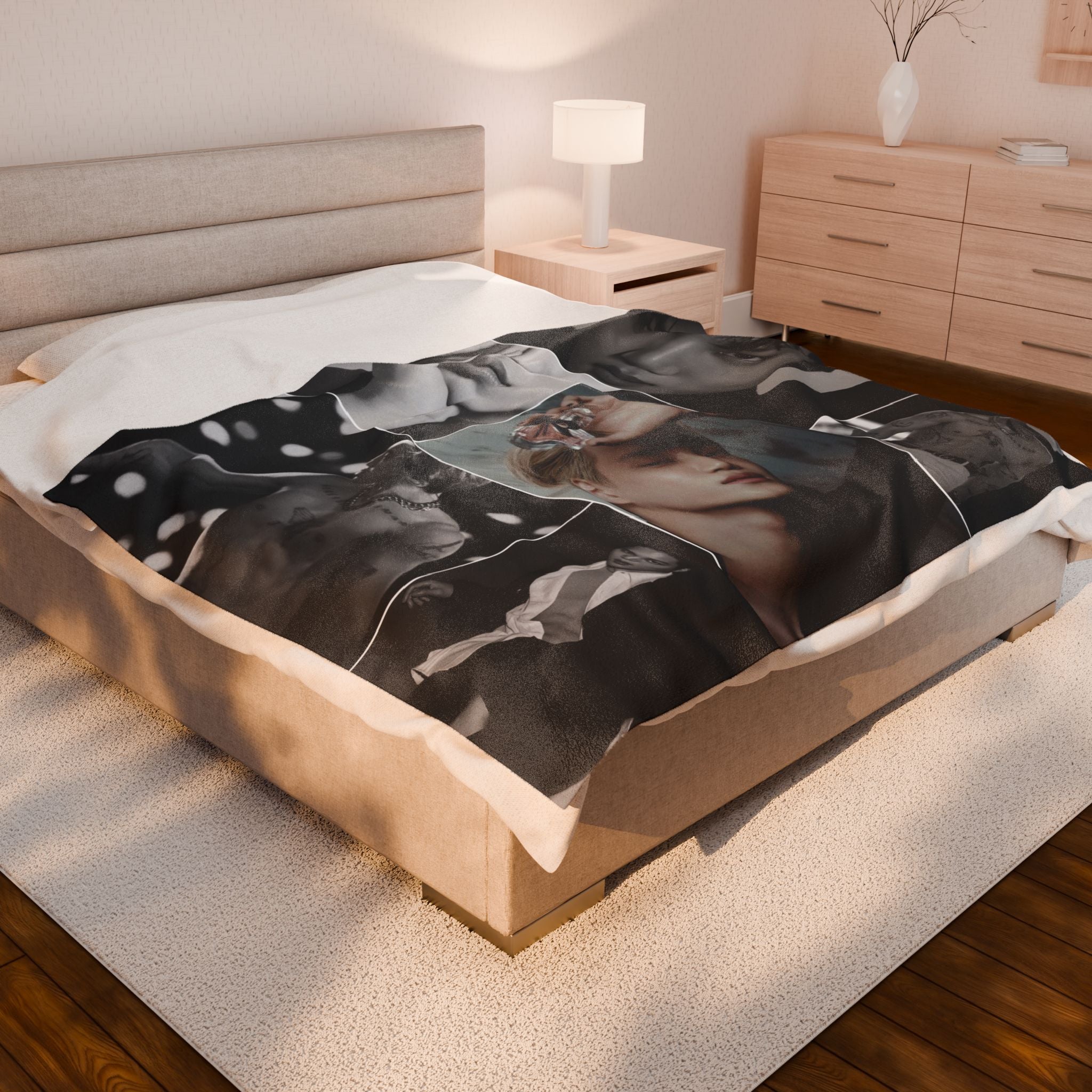 EXO Kai Collage Blanket