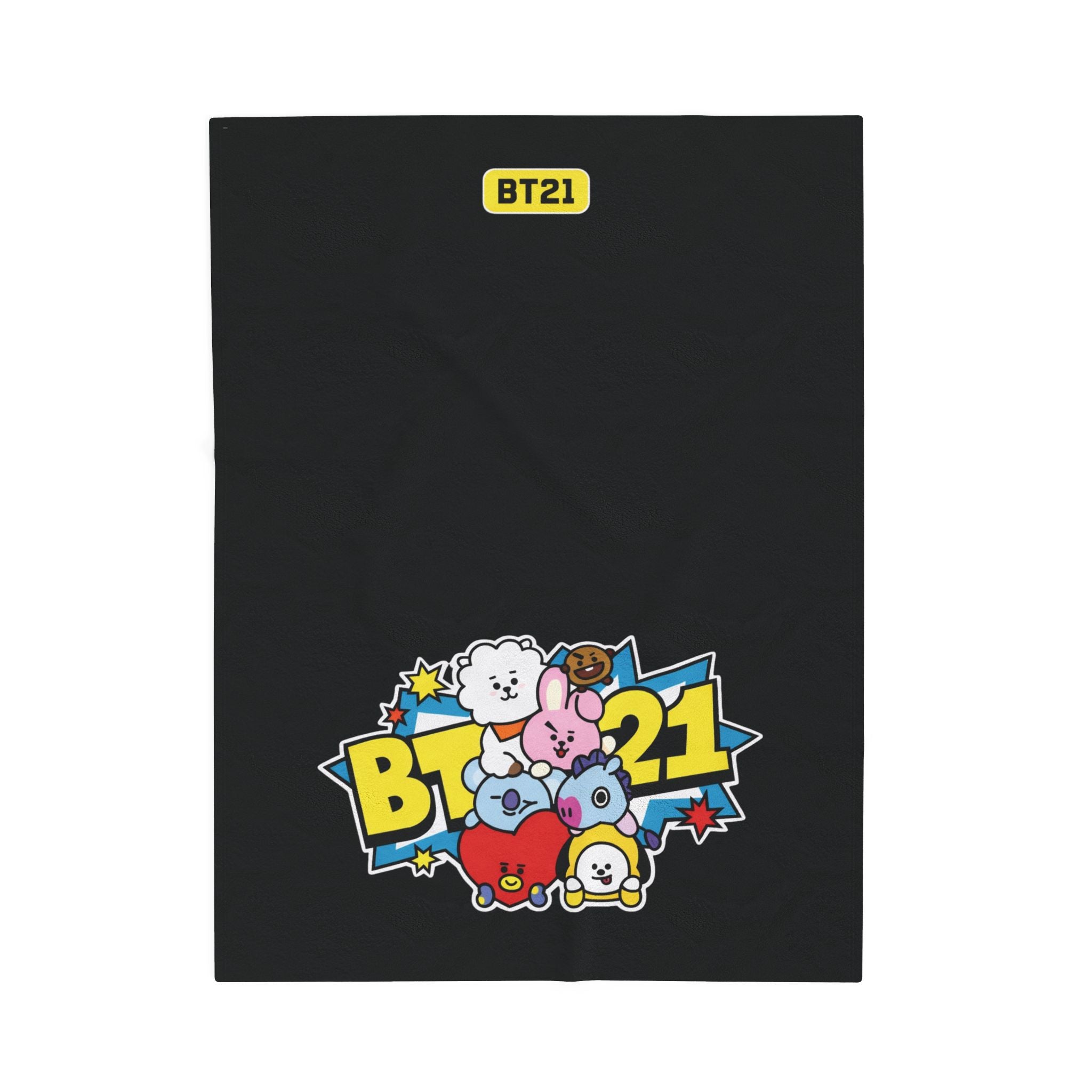 Kpop BT21 Blanket- black