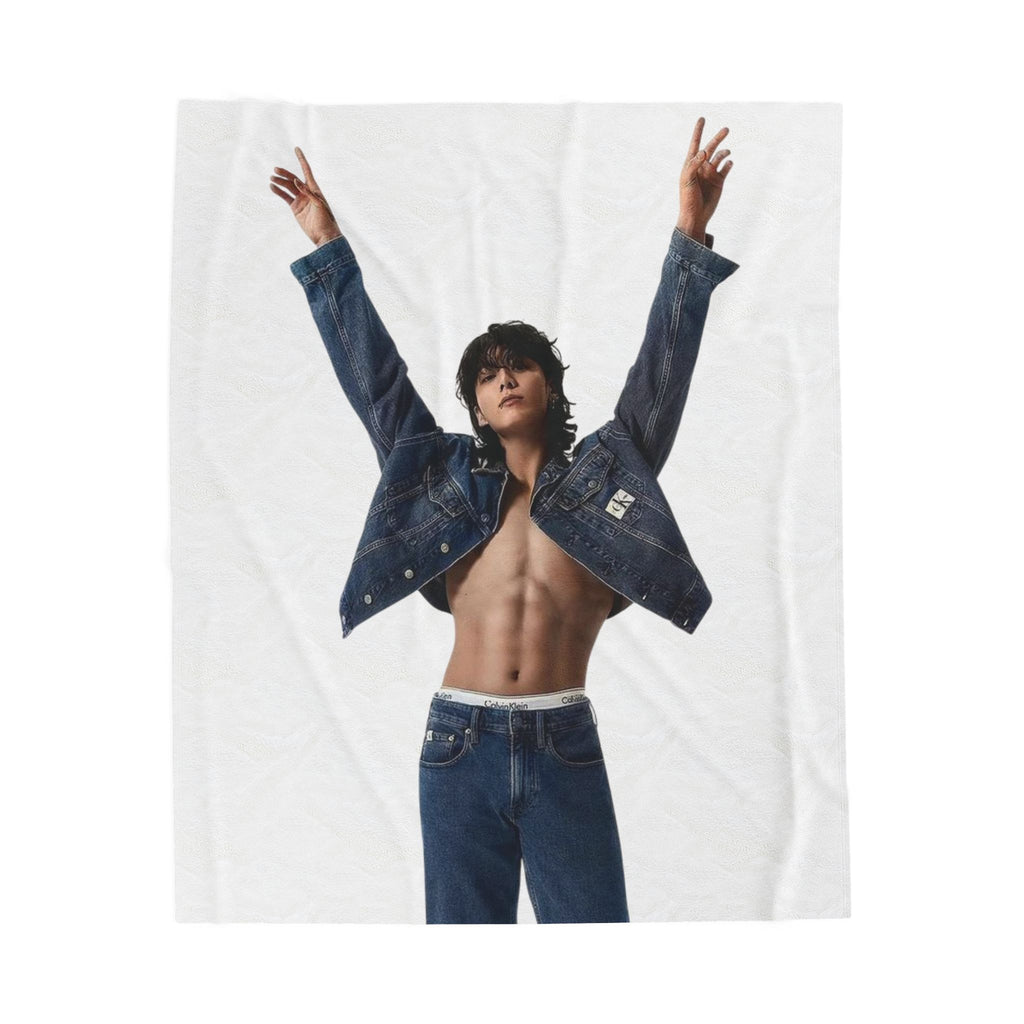 BTS Jungkook CK Photoshoot Blanket