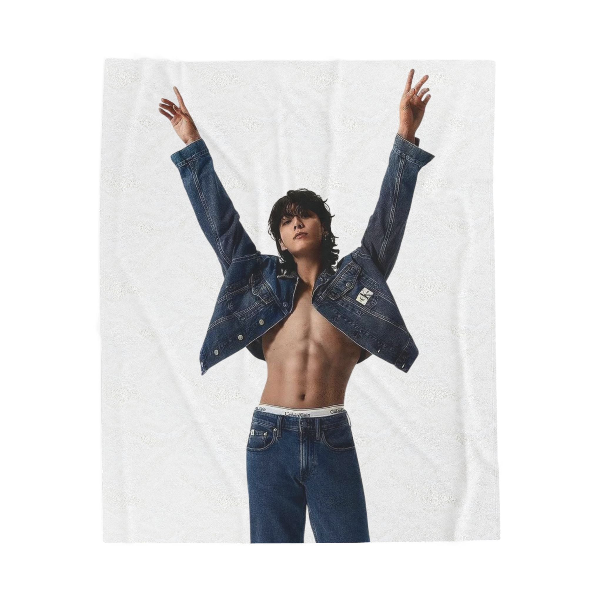 BTS Jungkook CK Photoshoot Blanket