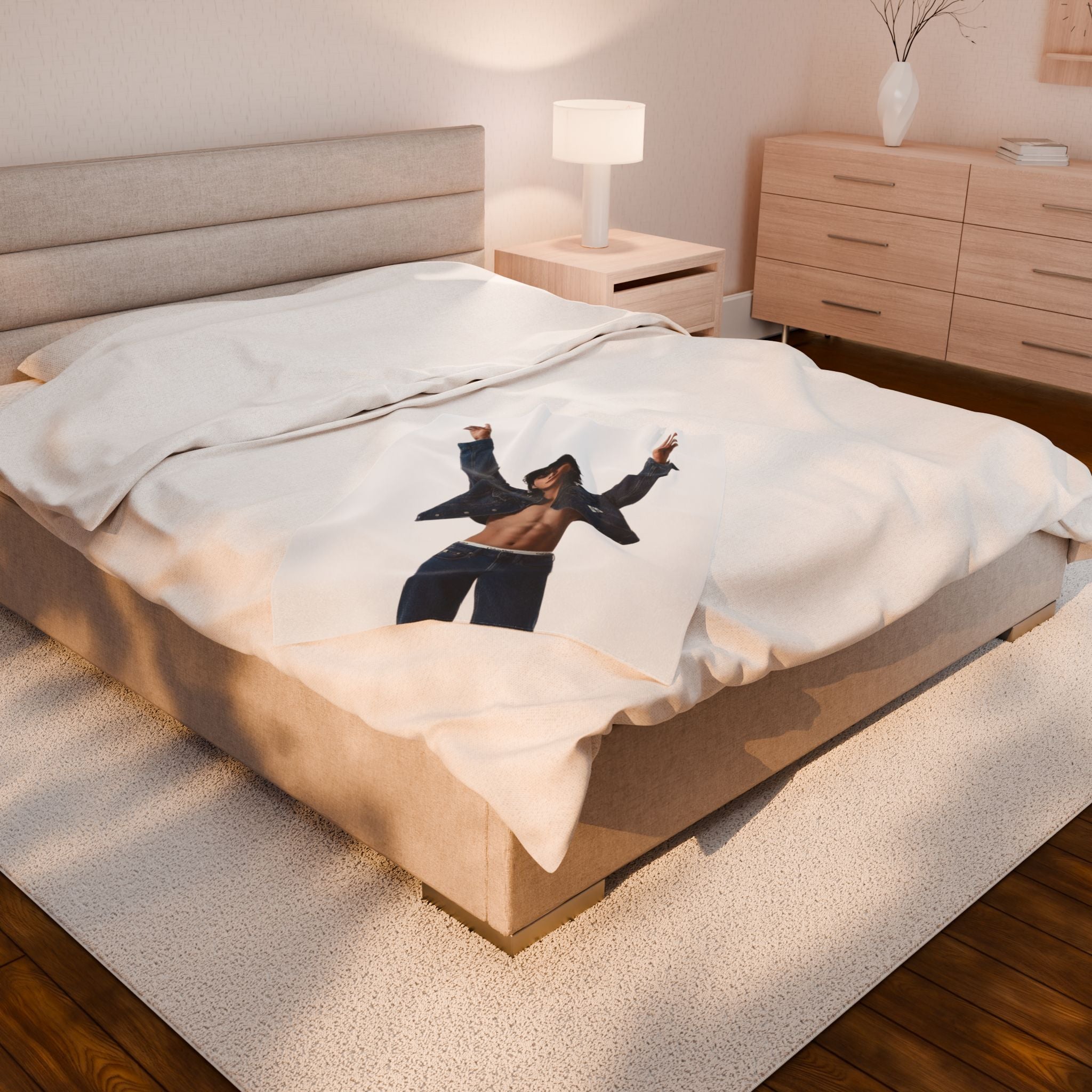 BTS Jungkook CK Photoshoot Blanket