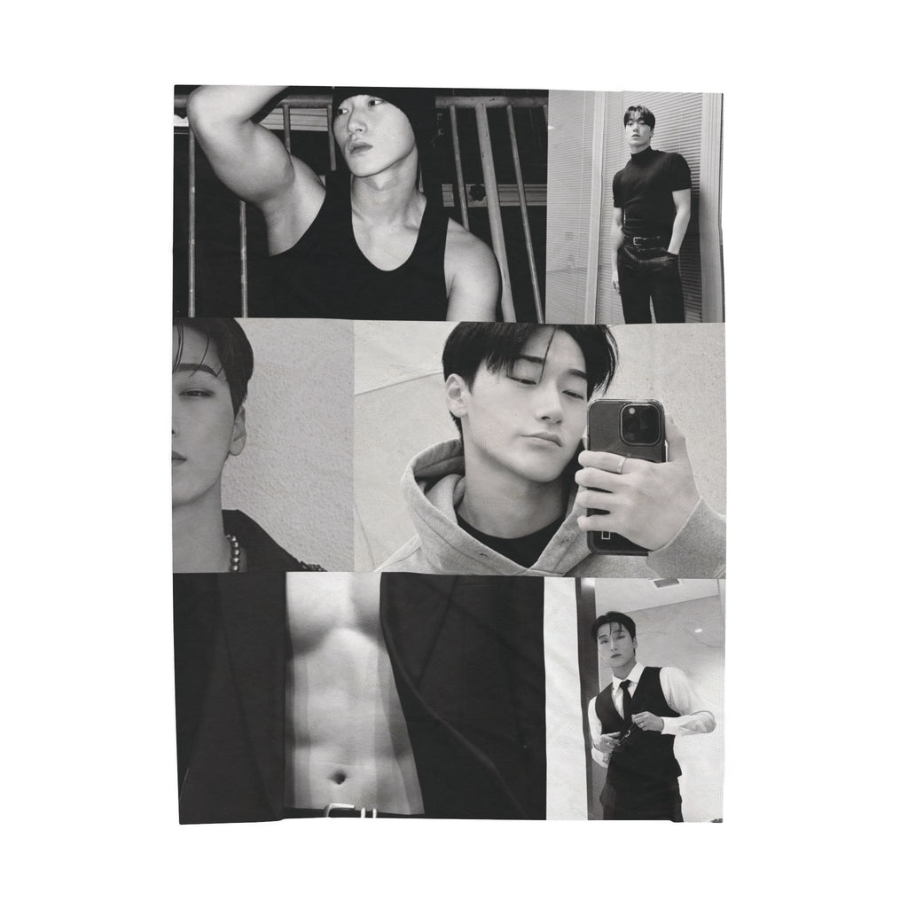 Ateez Choi San Collage Blanket