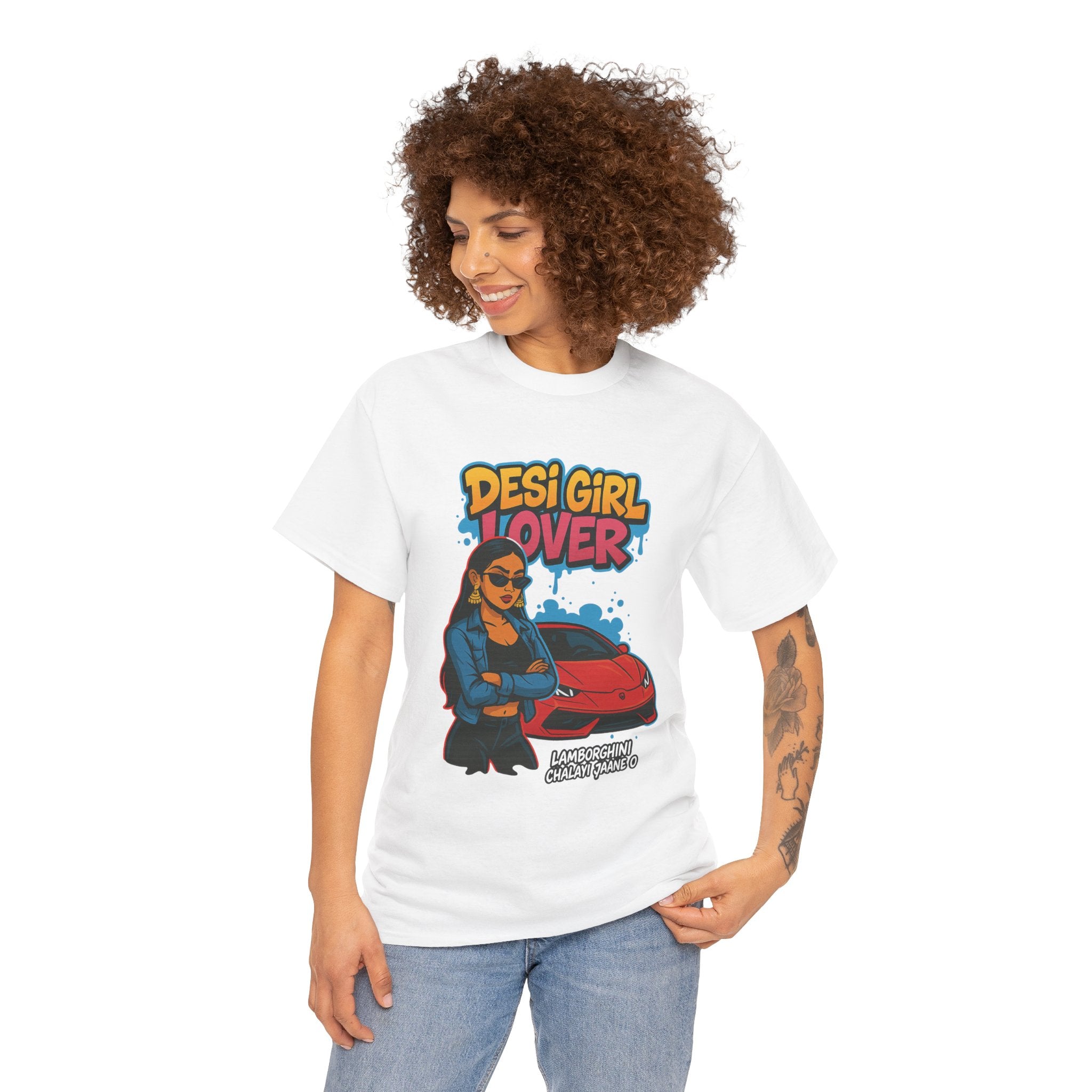 Desi Girl Lamborghini Tshirt