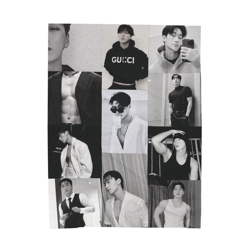 Ateez Choi San Collage Blanket