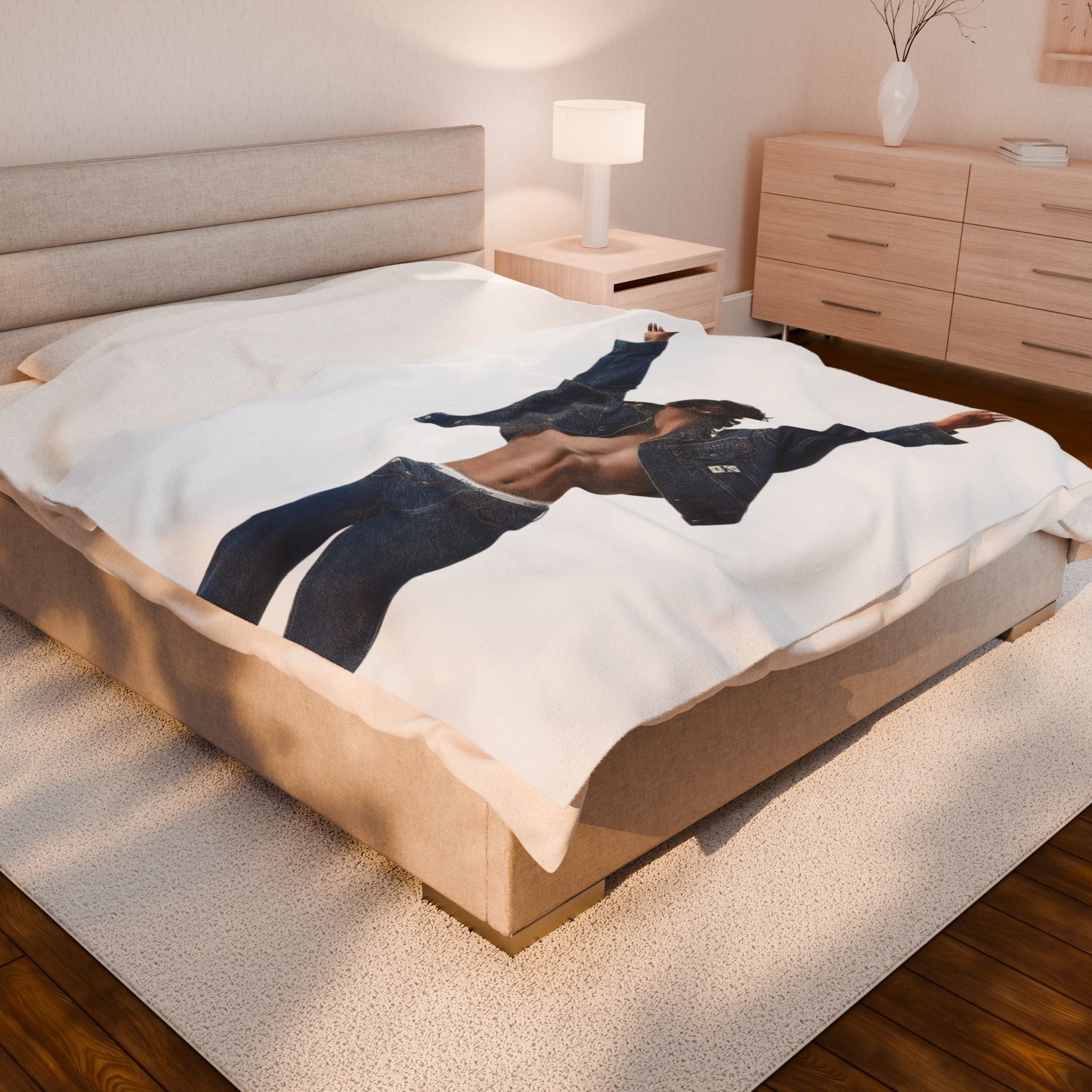 BTS Jungkook CK Photoshoot Blanket