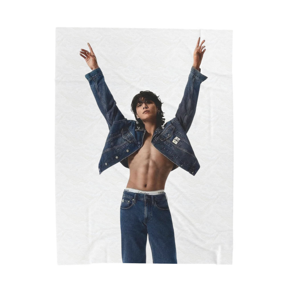 BTS Jungkook CK Photoshoot Blanket