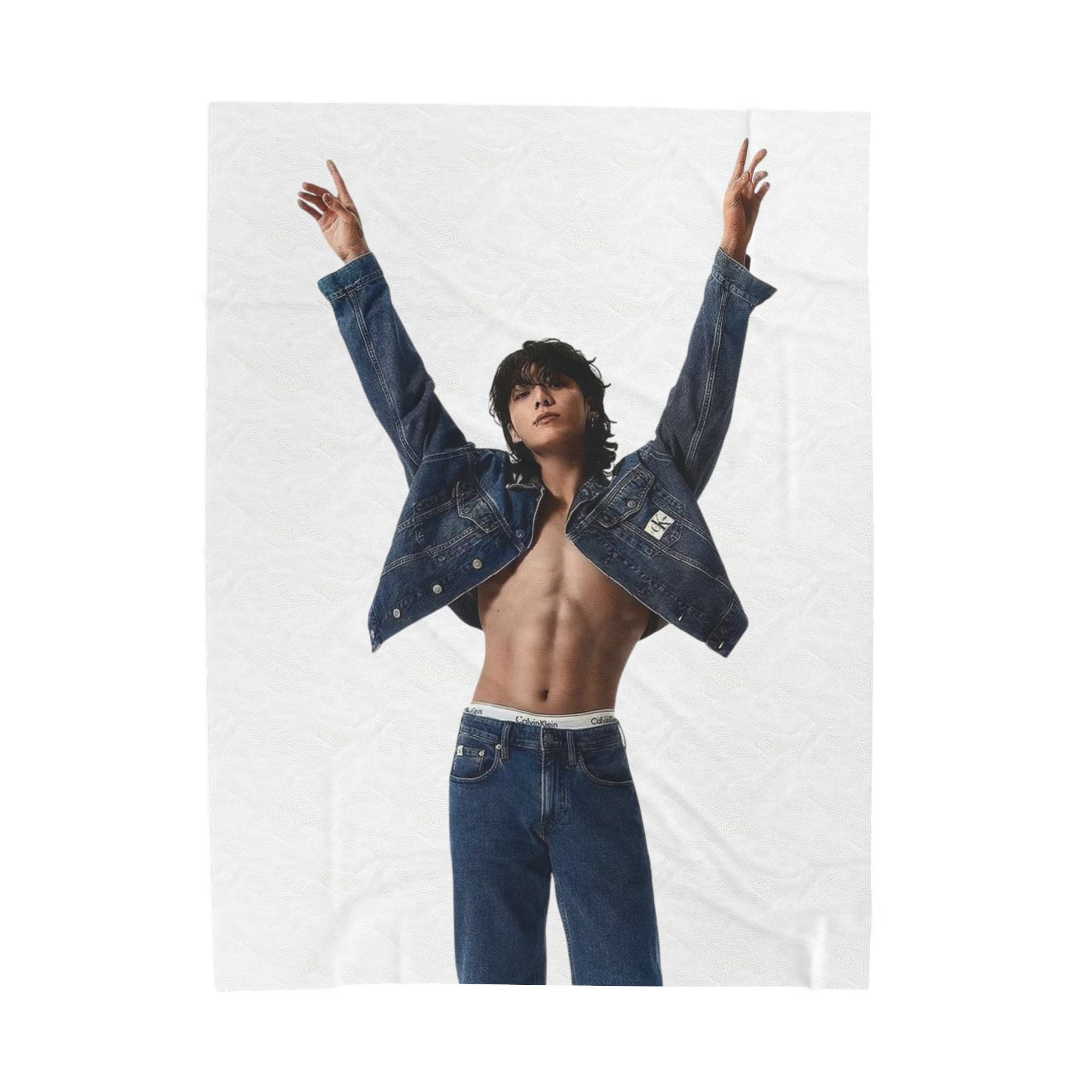 BTS Jungkook CK Photoshoot Blanket