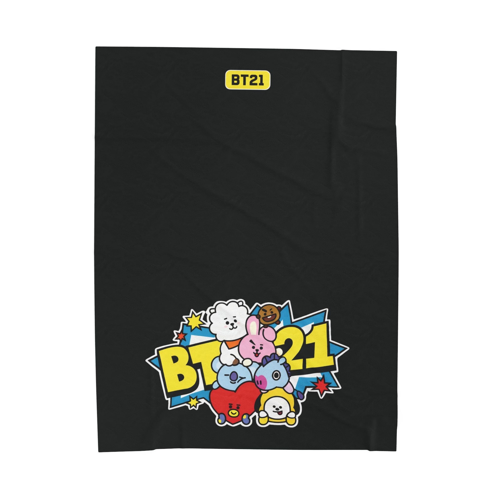 Kpop BT21 Blanket- black