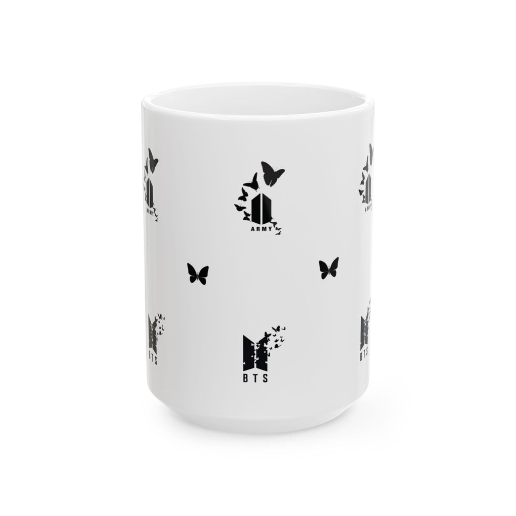 BTS Logo & Butterflies Mug (11oz/15oz)
