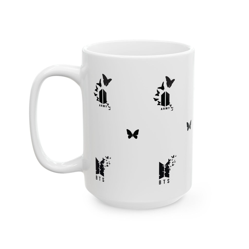 BTS Logo & Butterflies Mug (11oz/15oz)