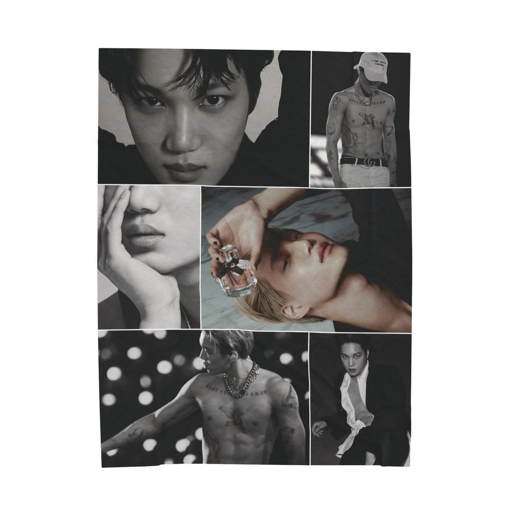 EXO Kai Collage Blanket