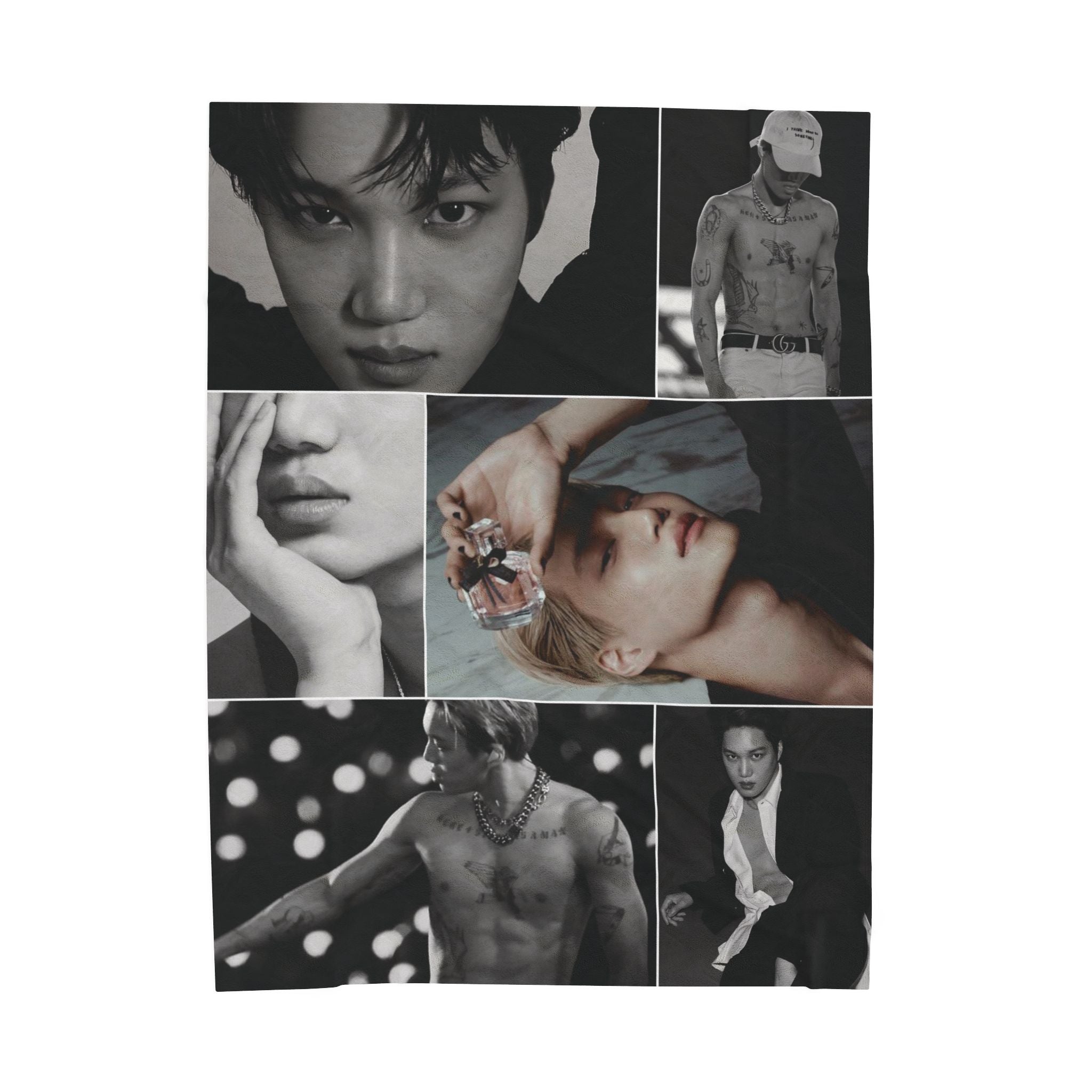 EXO Kai Collage Blanket