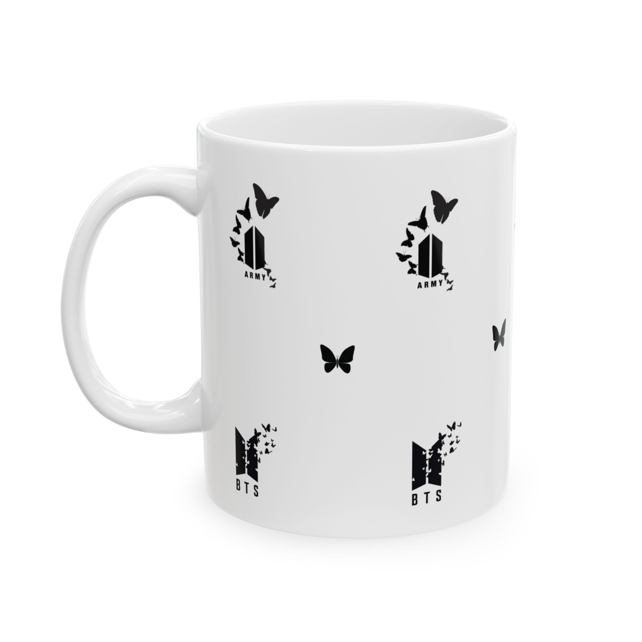 BTS Logo & Butterflies Mug (11oz/15oz)