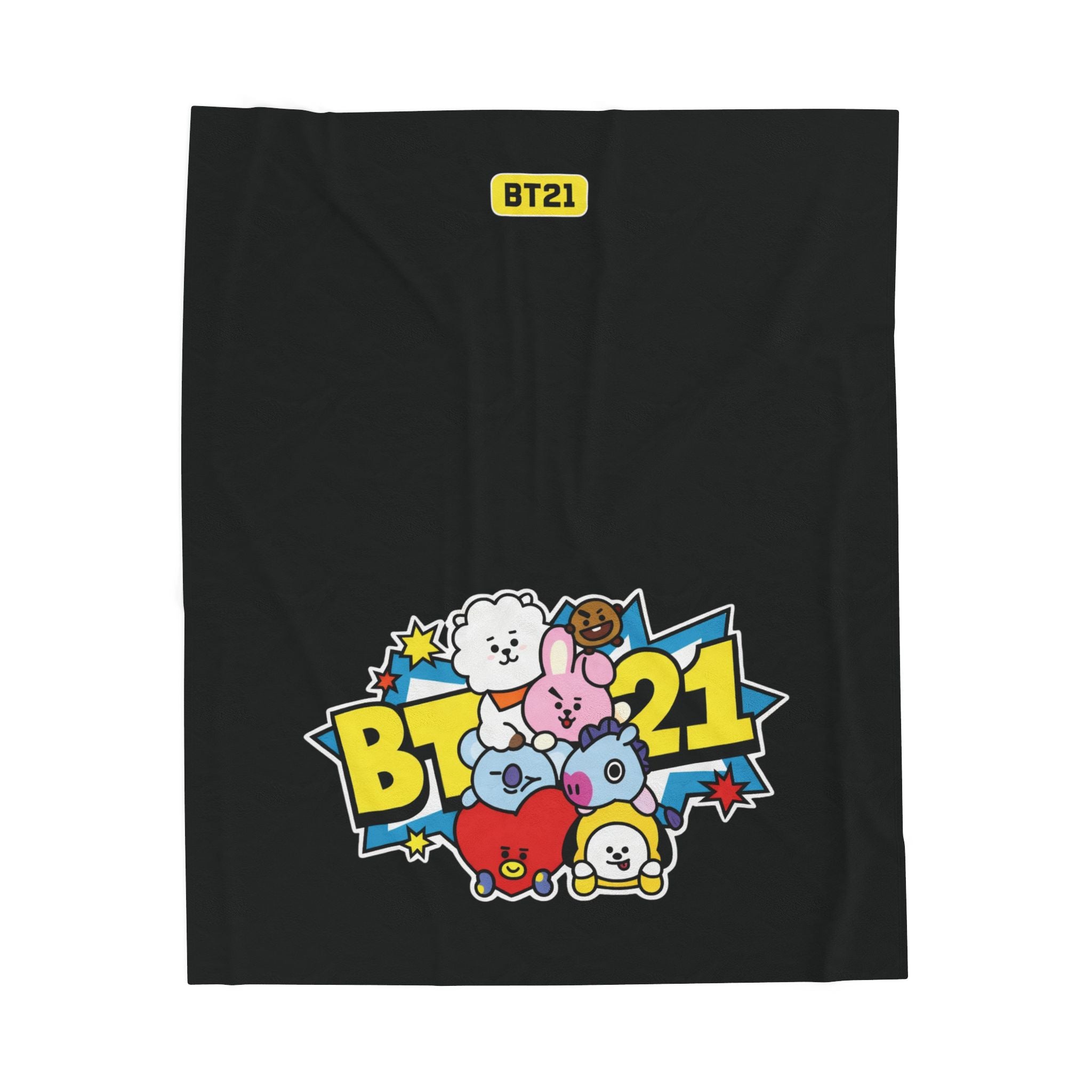 Kpop BT21 Blanket- black