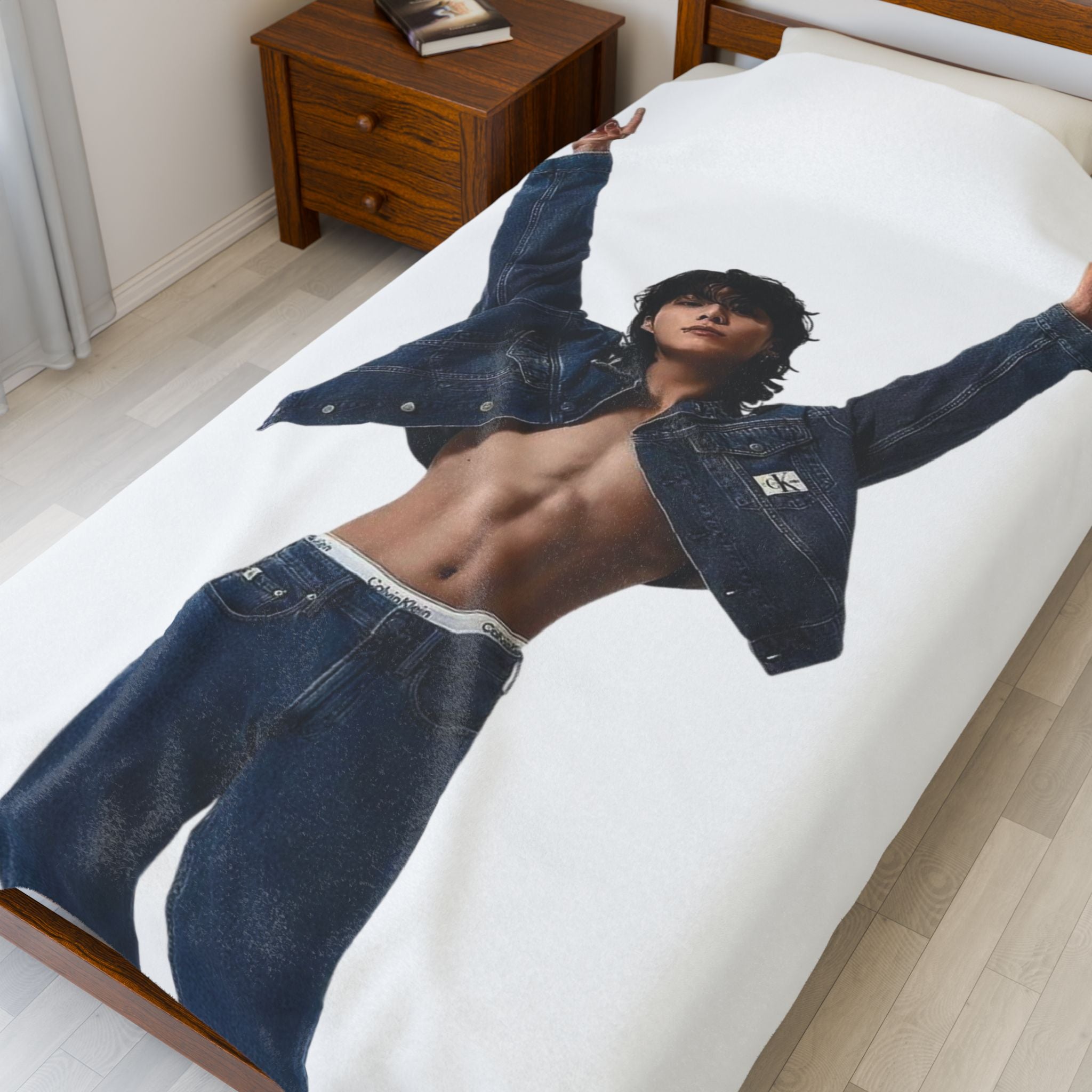 BTS Jungkook CK Photoshoot Blanket