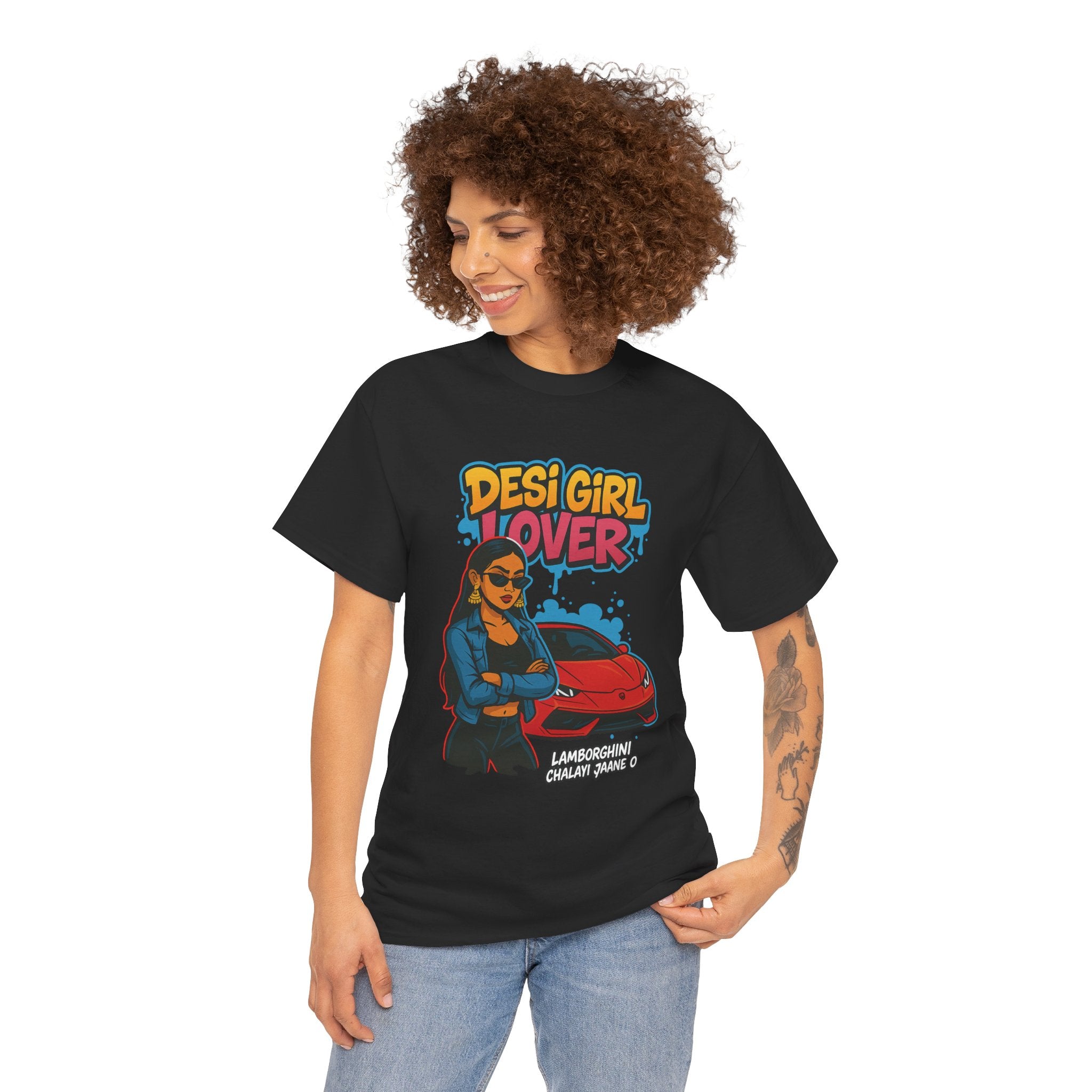 Desi Girl Lamborghini Tshirt