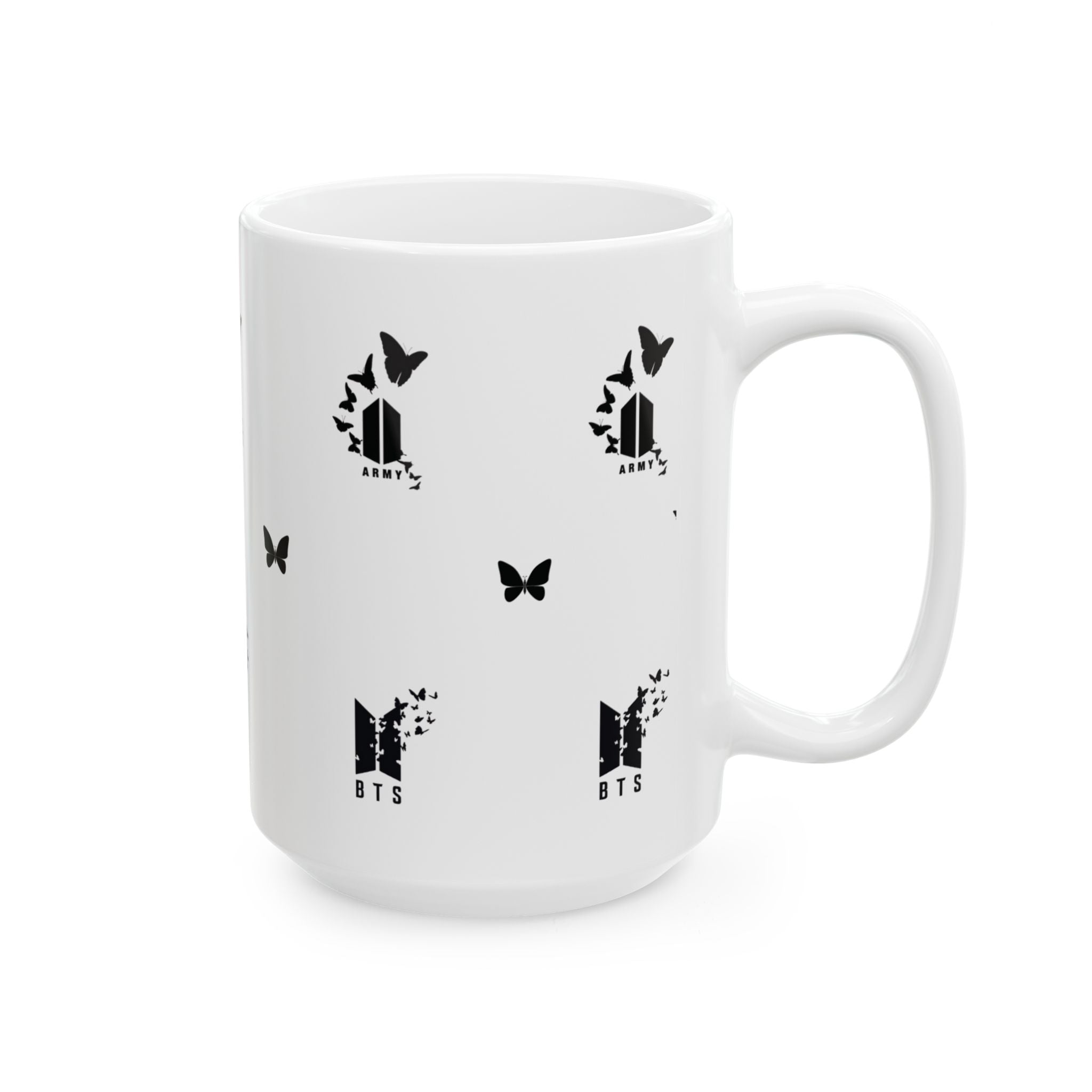 BTS Logo & Butterflies Mug (11oz/15oz)