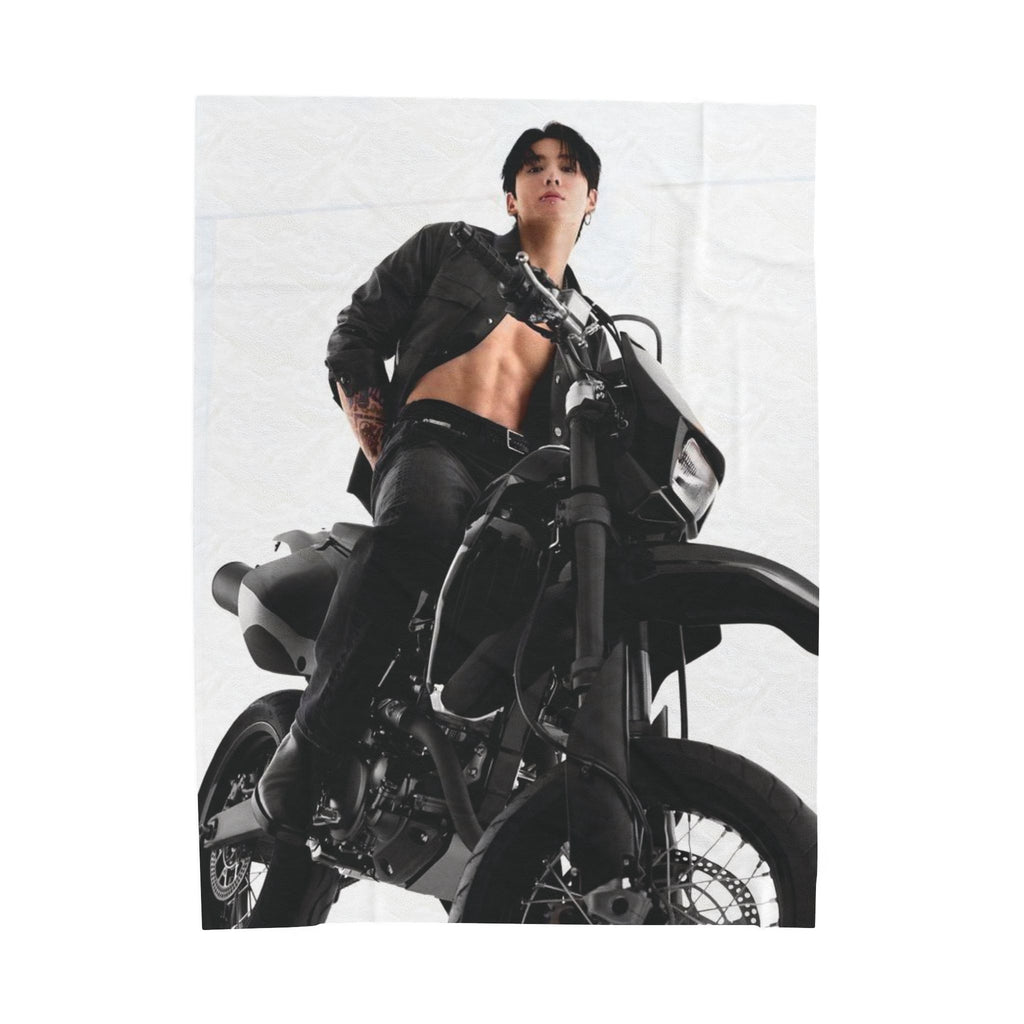 BTS Jungkook Motorbike Blanket